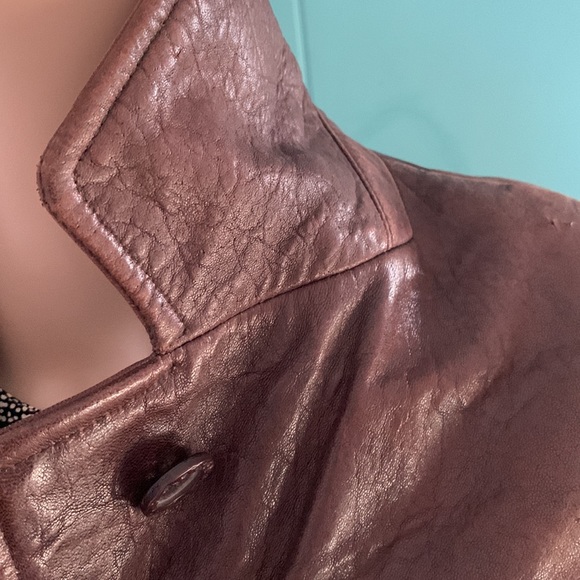 Vintage Brown Leather Jacket - Picture 3 of 16